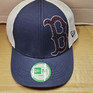 New Era Boston Red Socks Kids Navy and White Baseball Cap